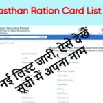 Rajasthan Ration Card List 2024