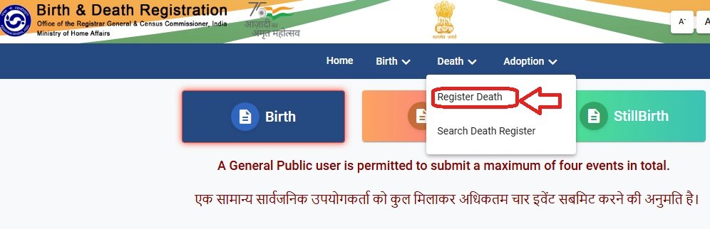 Death Certificate (Register Death)
