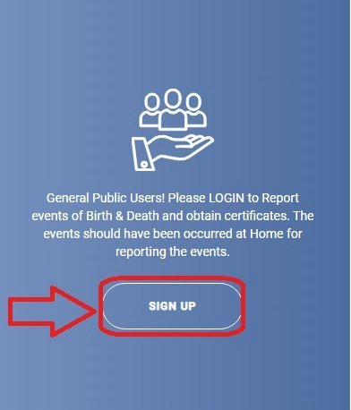 Death Registration SignUP