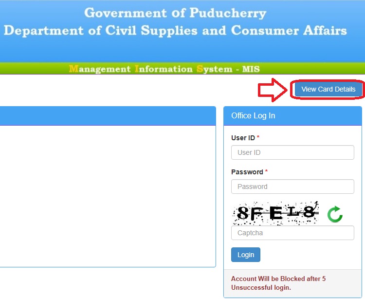 Puducherry Ration Card List 2025