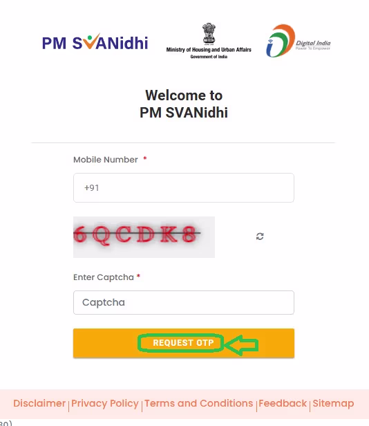 PM Svanidhi Credit Card Online Apply