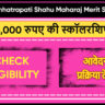 Rajarshi Chhatrapati Shahu Maharaj Merit Scholarship Maharashtra