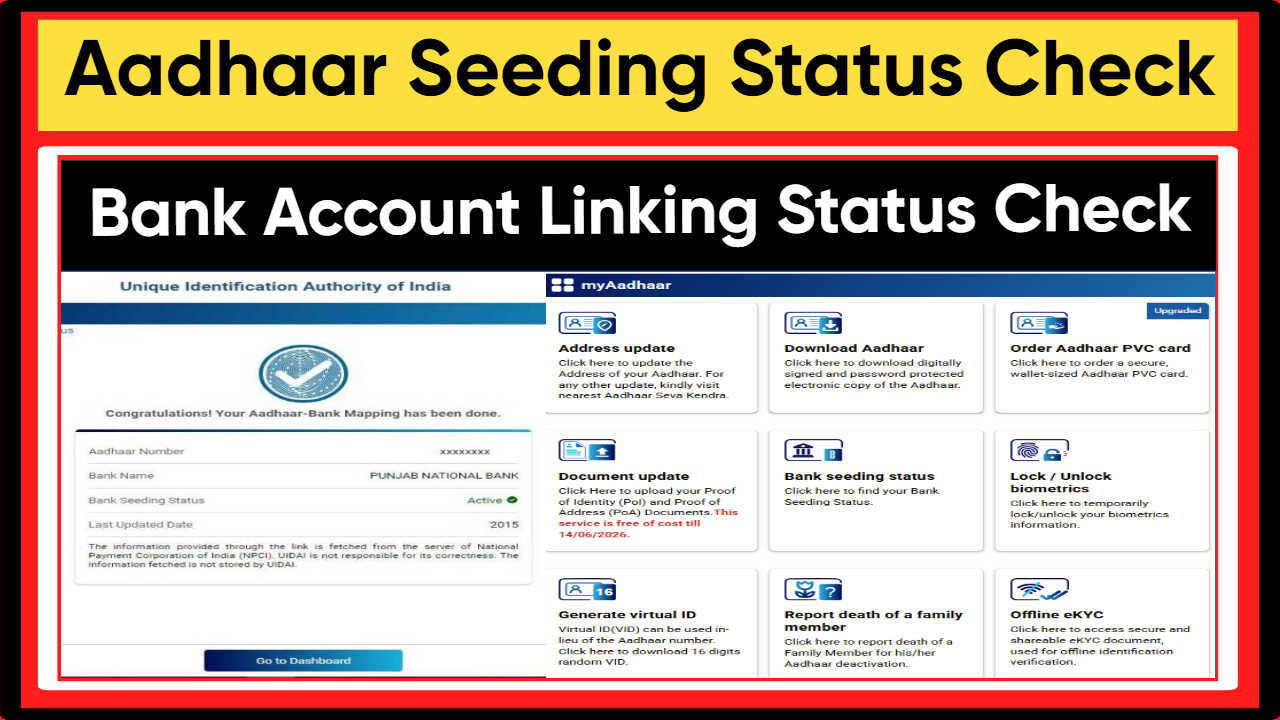 Aadhaar Seeding Status Check 2026