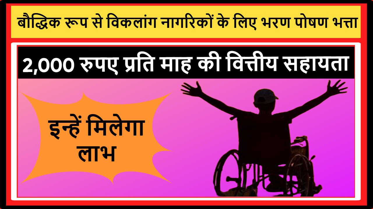 Intellectually Disabled Person Maintenance Allowance Tamilnadu